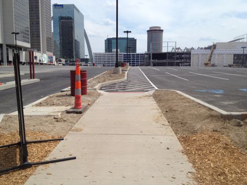 This east-west route should've been planned as a sidewalk for the long-term. Instead it was an afterthought. 