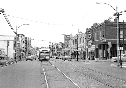July 1963 image of The Wellston Loop from page 59 of the district nomination to the National Register, click to view