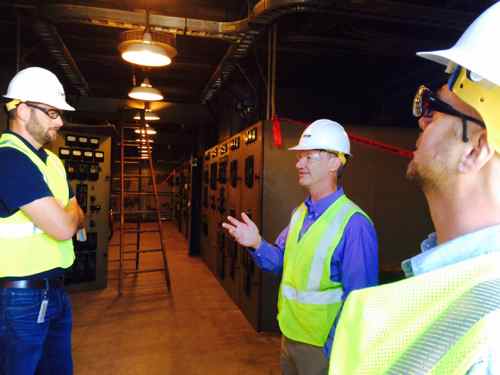 Thanks to project manager Matt Haffer (left) and director of Ameren's underground division John Luth for showing me both facilities. 