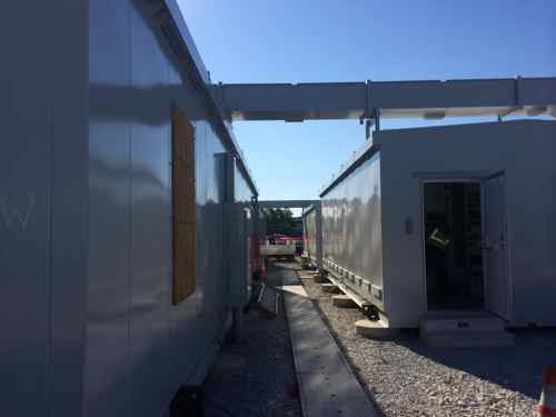 Four prefab buildings made in Fulton MO hold more sensitive electronics
