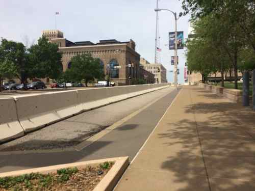 Looking West on Clark toward 11th